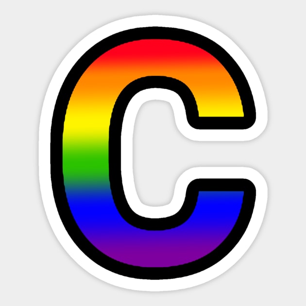 Rainbow Letter C
